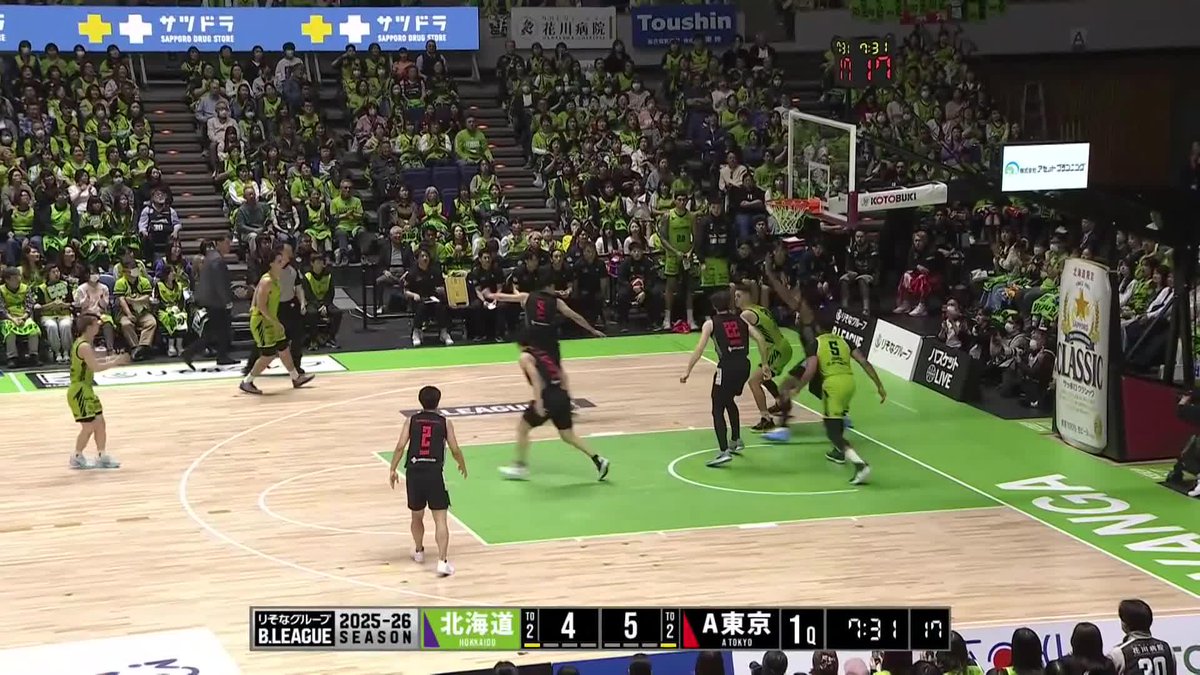 1Q 現在日本人首位のリーグ1試合平均19.3点。 インサイドでもアウトサイドでも得点を生み出すのが #富永啓生🔥🔥🔥 5/3(日) vs. アルバルク東京 #レバンガ北海道 富永 啓生/ keisei tominaga