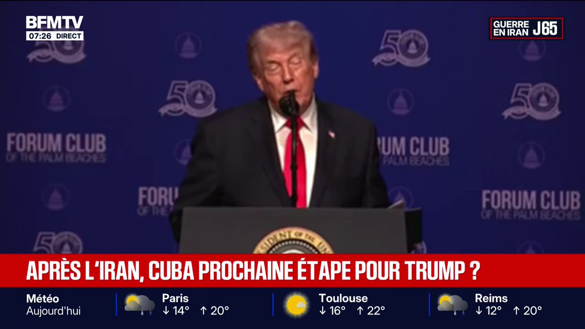 Donald Trump affirme que les États-Unis vont "s'emparer presque immédiatement" de Cuba