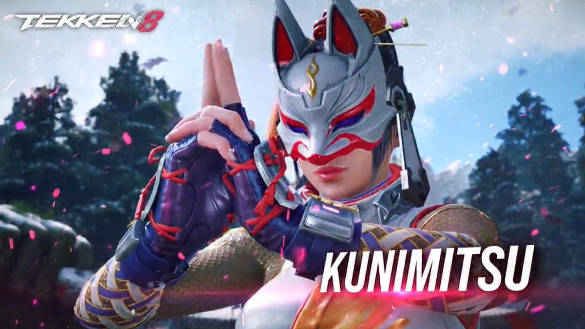 🤜#鉄拳8 シーズン3 第一弾追加キャラ 5/28(木)早期アクセス ◤ 州光 / Kunimitsu ◢ ゲームプレイトレイラー公開🦊 「新たな忍法、お見せしましょう」 トリッキーな立ち回りと 軽快な攻撃を得意とする州光🥷 女子高生としての一面を持ち 三島高専の制服をアレンジした コスチュームも要チェック