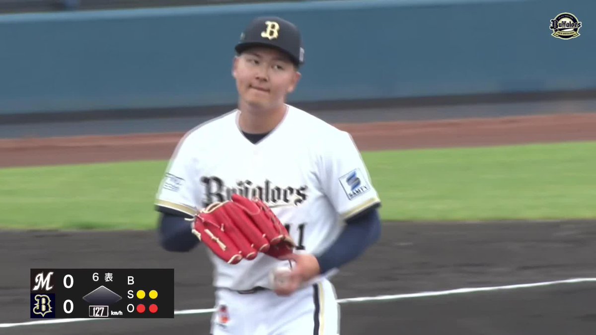 とんでもないかもしれない 佐藤龍月 変化球からの、 最後はクロスファイヤー 1回を2三振ピッチング！ ⚾オリックス×ロッテ（ファーム） #イージースポーツ #Bs2026 #だったらDAZN