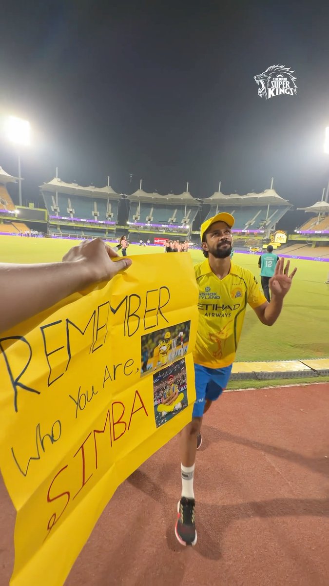 An Emotional poster from a fan to Ruturaj Gaikwad. 🥹💛 - CSK is always a family.