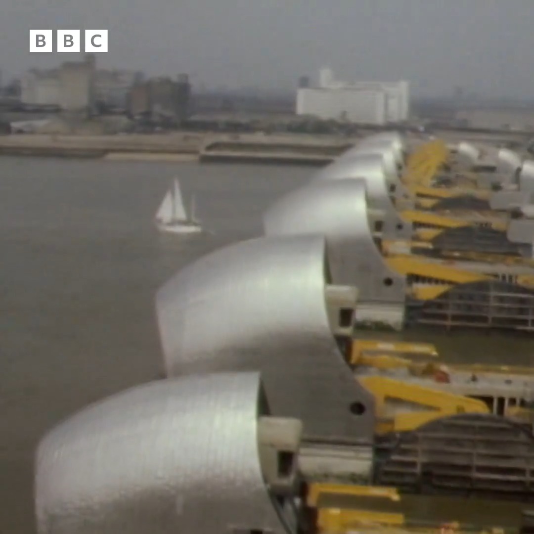 #OnThisDay 1984: Reporter Maggie Nelson visited the Thames Barrier ahead of its formal opening which was due to take place the following week. Whilst the flood barrier had been operational since 1982, engineers were performing final checks before its official royal opening.