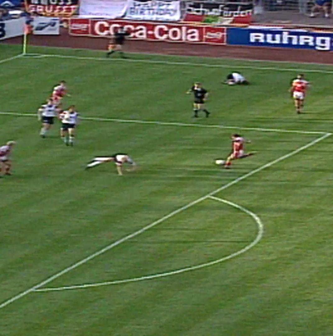 John Jensen 61 today Brondby, Hamburg, Arsenal, Herfolge BK &amp; Denmark international midfielder Didn't score many goals, but if you're going to score one, the #Euro92 Final isn't a bad time to do it - What a hit