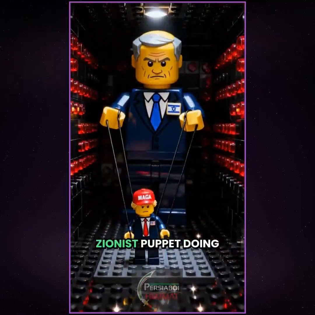 LMAO newest LEGO movie of prominent Iranian artist Mahdi Hemmat is just brilliant at roasting Trump's IQ as usual 😭😂🤣