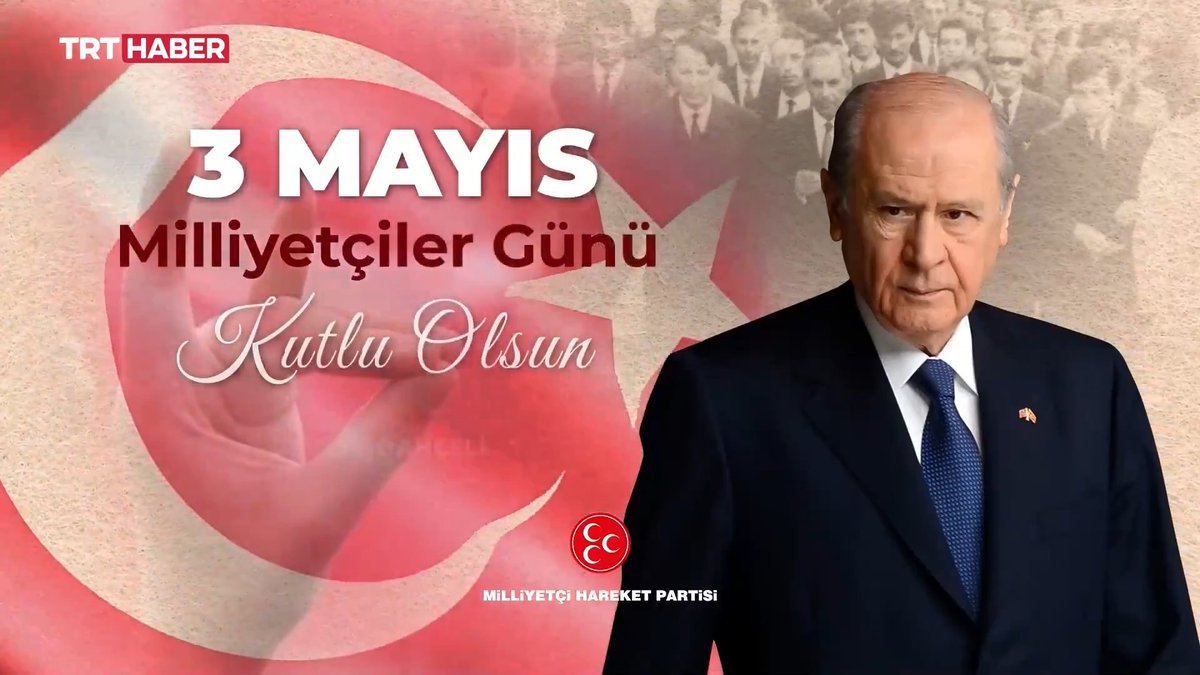 MHP, Milliyetçiler Günü dolayısıyla MHP Genel Başkanı Devlet Bahçeli’nin seslendirdiği bir video paylaştı. 📌"3 Mayıs, MHP'yi bugüne taşıyan iradenin hangi ateşlerle sınandığının başlıca timsalidir."