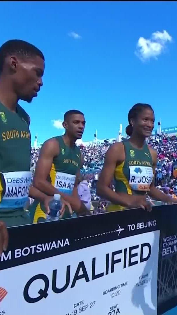 It's an African one-two in the Mixed 4x400m ๐ฅ๐ฅ South Africa and Nigeria qualify for the Beijing 2027 ๐ฟ๐ฆ๐ค๐ณ๐ฌ ๐บ Stream #WorldRelays on DStv: