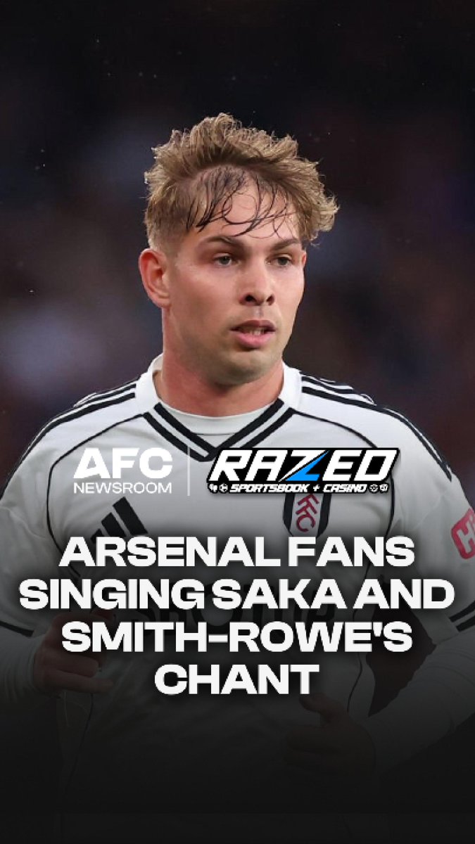 Emile Smith Rowe was subbed off injured last night, and our fans still sang the Saka and Smith Rowe song for him. He’s still one of our own. ❤️