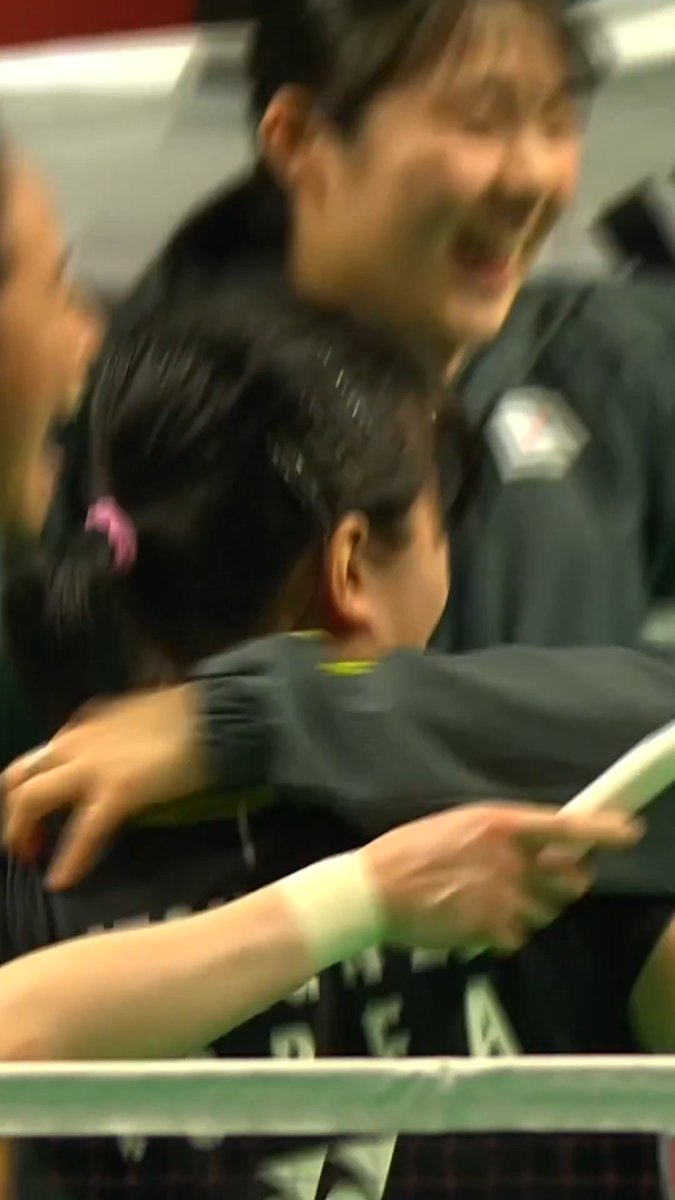 Time to celebrate! 🇰🇷 🎉 Follow live action: #ThomasUberCupFinals #Horsens2026