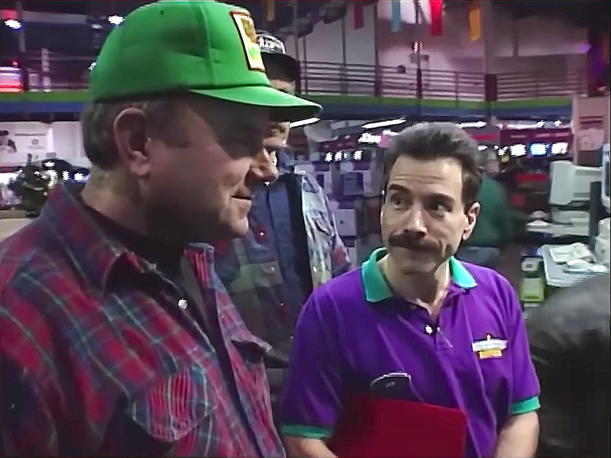 Farmer tries to buy a computer in 1995 and is shocked by the price