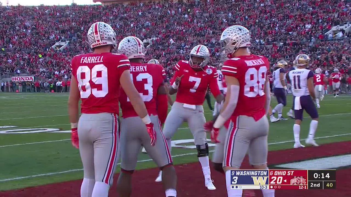Happy heavenly birthday to Dwayne Haskins. We're remembering the late great with his 3 TD passes in his final Ohio State Football game.