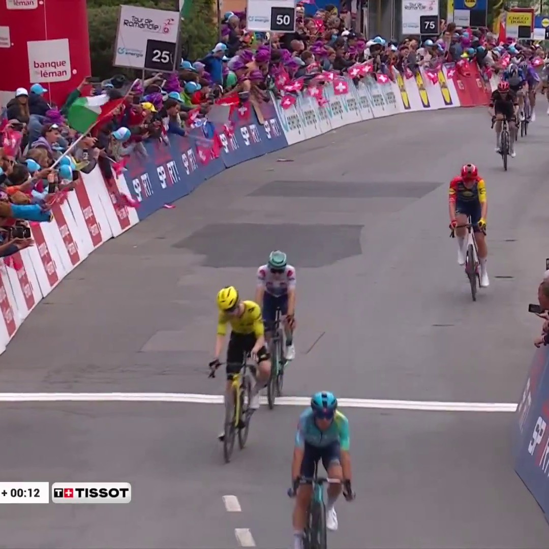 TADEJ POGACAR WANTS IT ALL ⚡️⚡️⚡️ The world champion claims his FOURTH stage win in the Tour de Romandie to wrap up the overall.