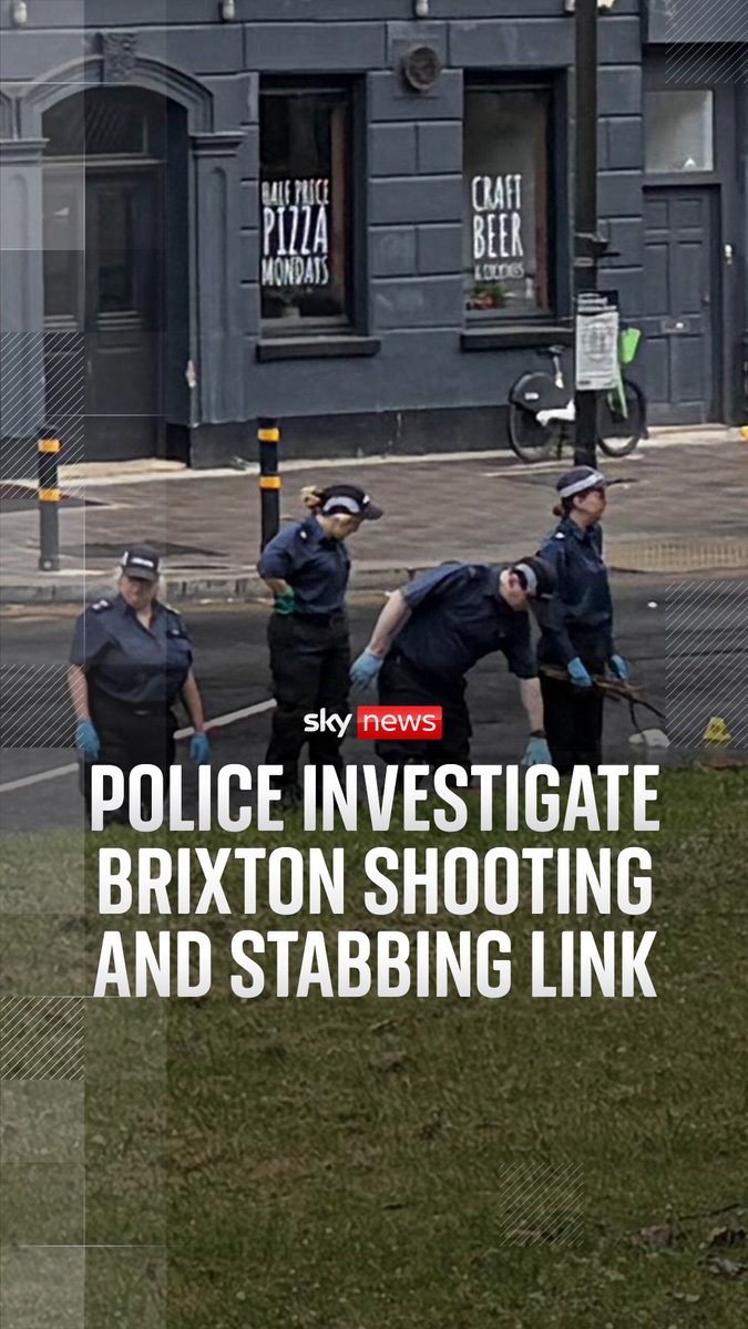 Four people, including a pensioner, have been taken to hospital with gunshot wounds after an 'indiscriminate' shooting in south London, and a 33-year-old man was found with multiple stab wounds around 700 metres away from the scene where gunfire was heard. Police are investigating the possibility that both the shooting and stabbing are linked. 🔗