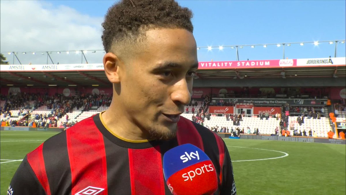 "We're not stupid, we know what we're playing for" Marcus Tavernier reacts to a big win for the Cherries as they fight for a European spot! 🍒