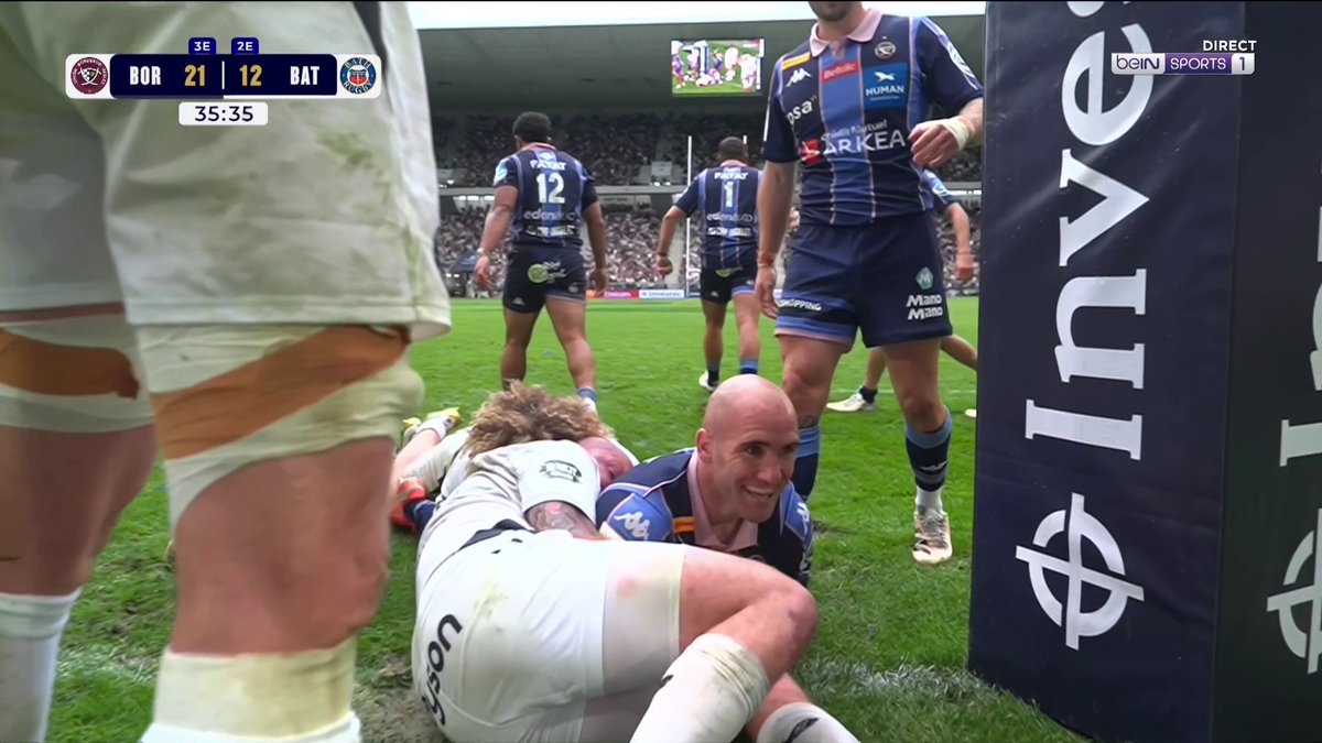 [📺LIVE - beIN SPORTS 1] 🏆🏉 #ChallengeCup 💫 2eme essai pour l''Union Bordeaux Bègles qui reprend un net avantage contre Bath avant la mi-temps !!