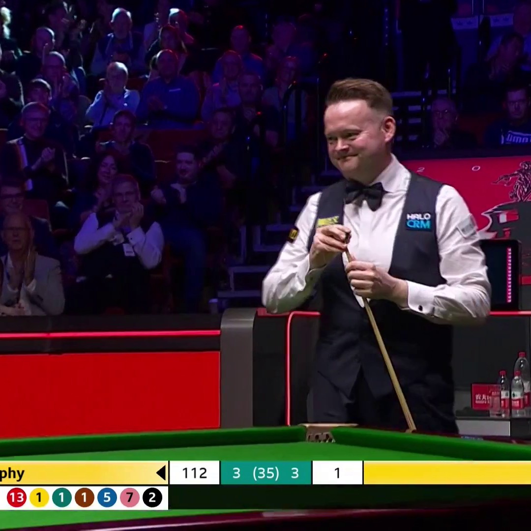 Shaun Murphy takes the lead against Wu Yize in the World Snooker Championship final with a century! 💯 📺 Watch the World Snooker Championship live on TNT Sports and HBO Max