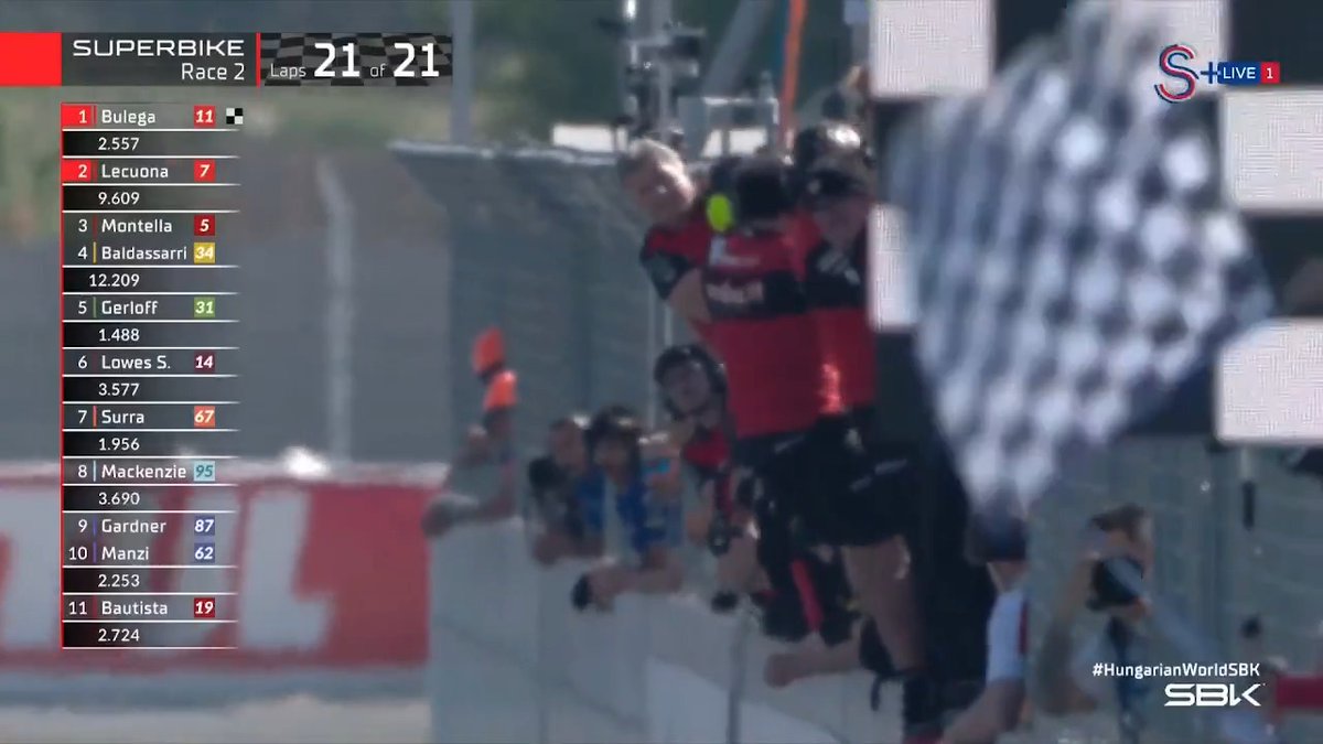 Bulega üst üste 16. yarışını kazandı. Bahattin yarışı 13. bitirerek puan almayı başardı.