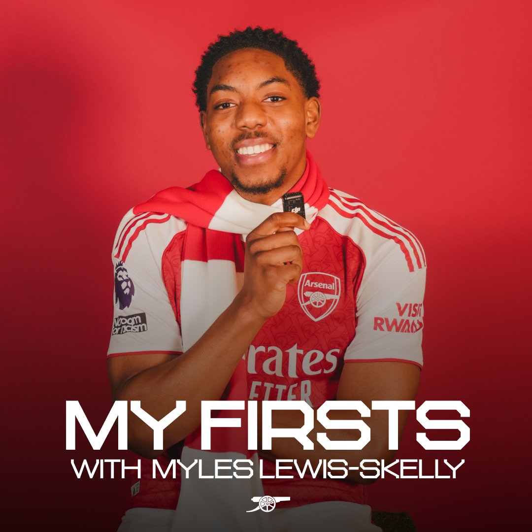 🤩 First goal ❤️ First team 😎 First pair of boots My Firsts, with Myles Lewis-Skelly 🎤