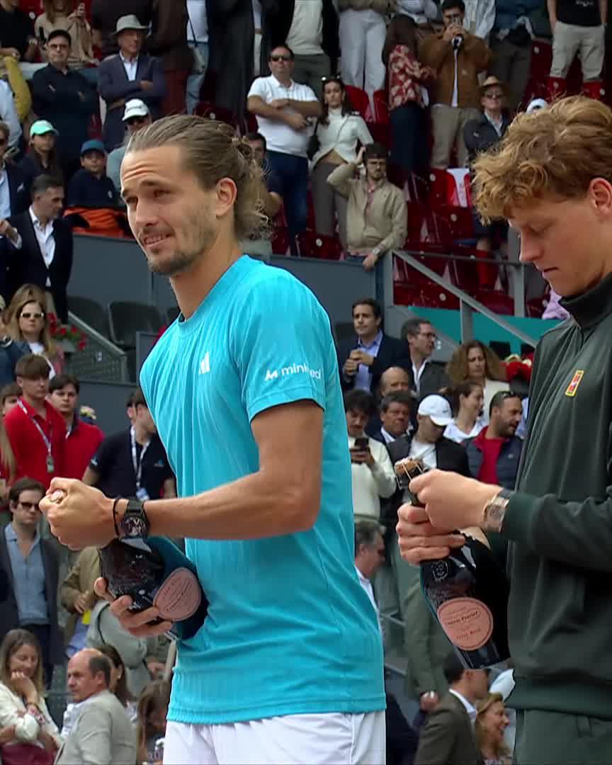 Too slow, Jannik Sinner 😛 #MMOpen