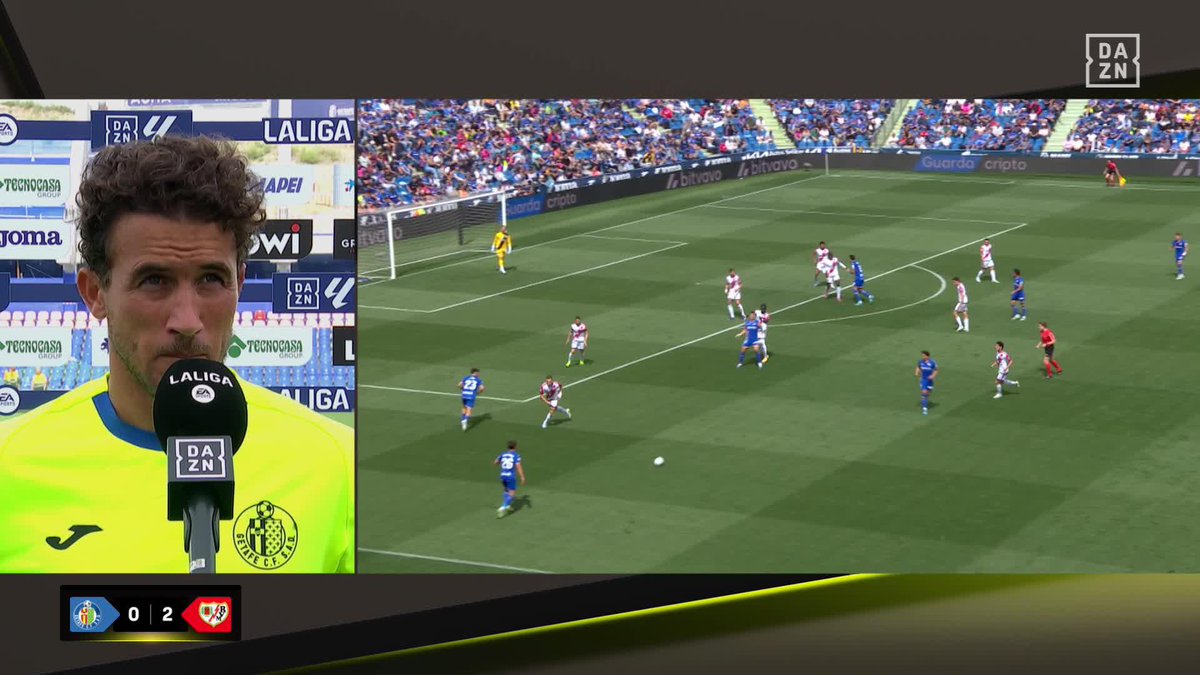 "¿Las pérdidas de tiempo? Lógico y normal. Es fútbol. El portero del Rayo lo hace todos los partidos. El problema es que cuando lo hacemos nosotros dicen que solo jugamos a eso" 🗣️ Luis Milla pide respeto para el Getafe CF 🔵 #LALIGAenDAZN ⚽