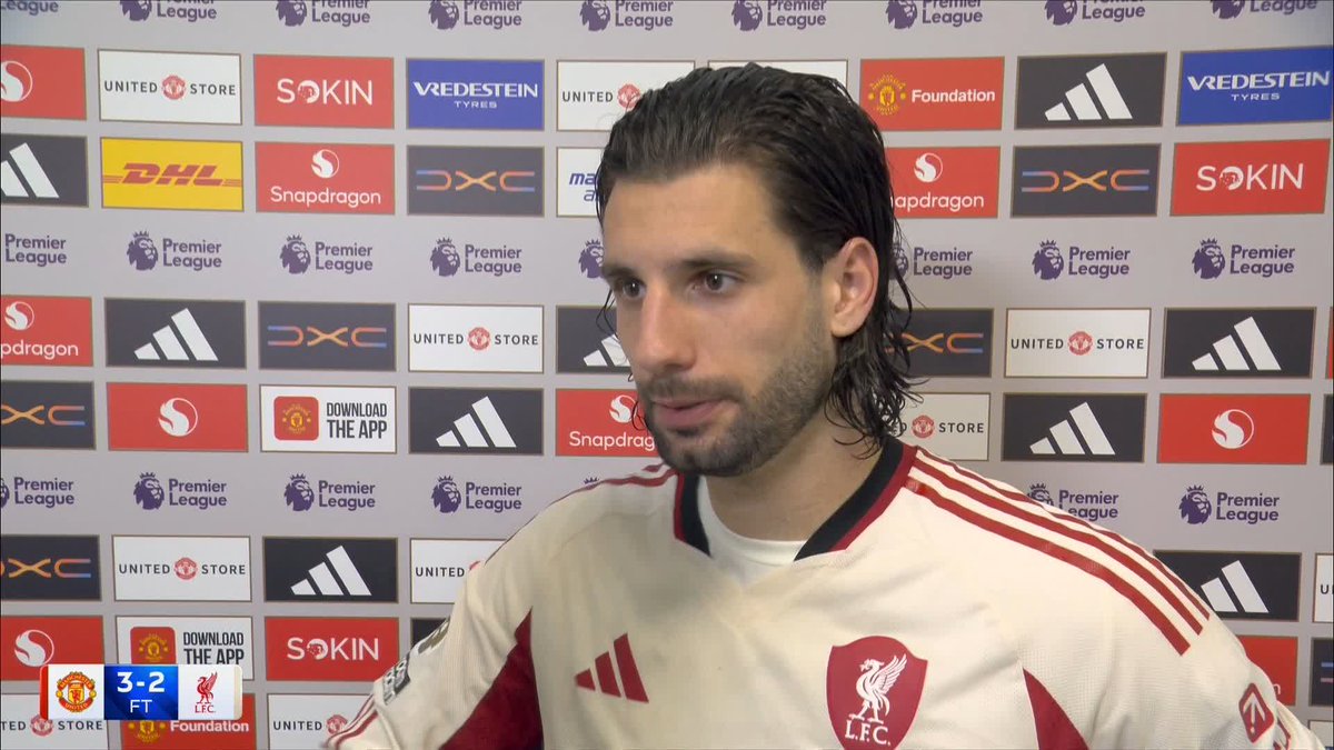 "After the first-half, we shouldn't be happy at all" Dominik Szoboszlai looks back at a difficult 3-2 defeat to Manchester United 😬