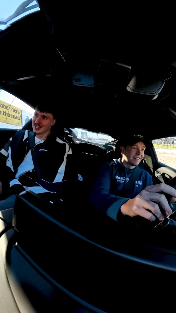 Just a couple of young guys out for a Sunday drive. Connor Zilisch 🤝 Cooper Flagg