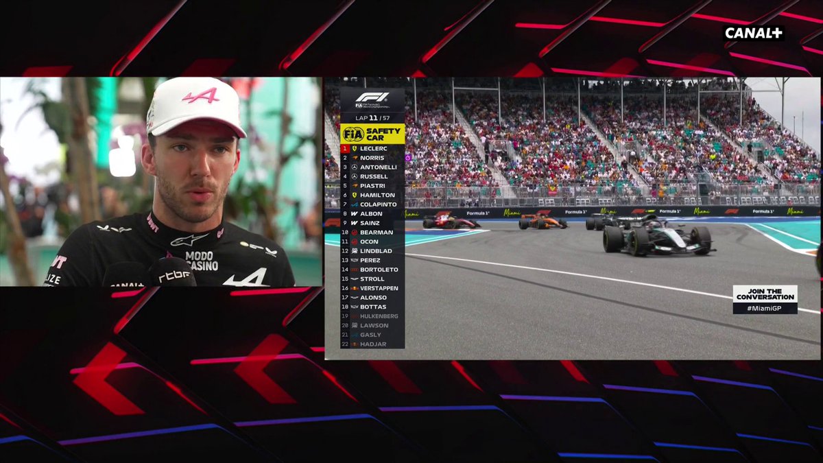 "Ça ne m'est jamais arrivé de me retrouver comme ça dans une F1. C'était assez impressionnant." 😰 Pierre Gasly revient sur son accident 💥 #MiamiGP #F1