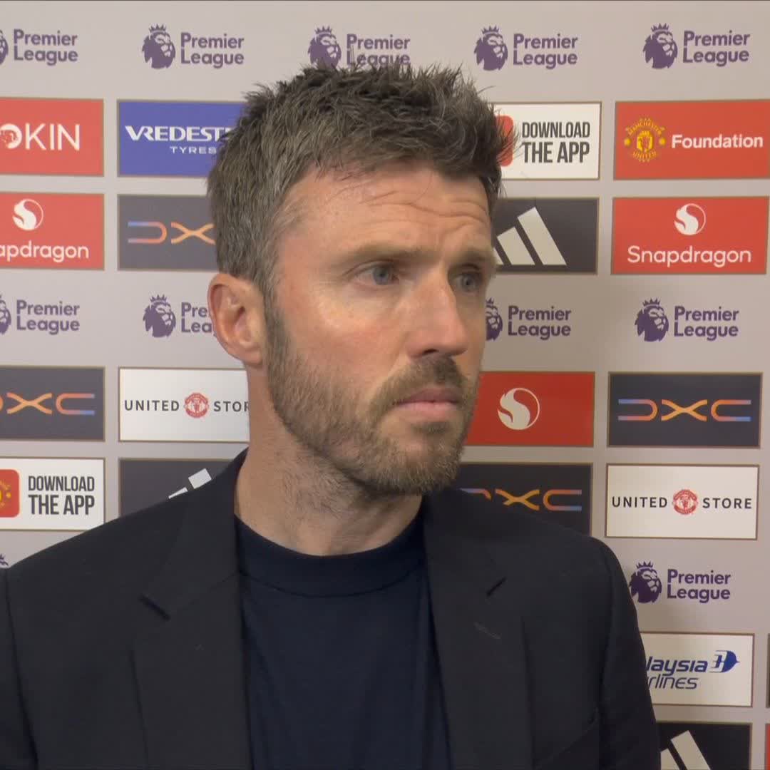 "We want more" Michael Carrick reacts after Manchester United secure Champions League football ✅