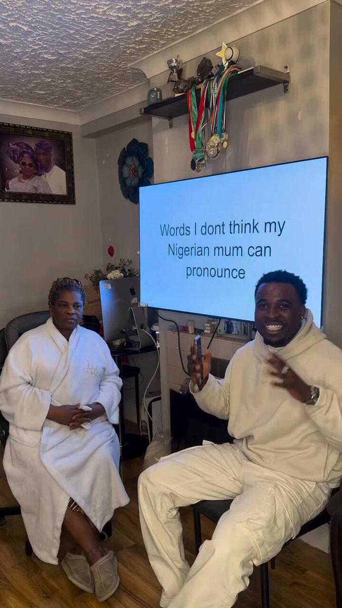 They asked their Nigerian mum to pronounce some English words 😂😂… she made it funnier than expected 😭