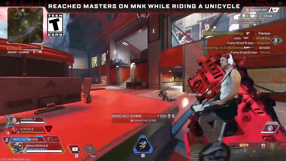 Imagine checking Twitch after getting eliminated and seeing some dude on a UNICYCLE 💀🤣 EdBoi | FPS on Unicycle shares the crazy setup he used to reach Masters!