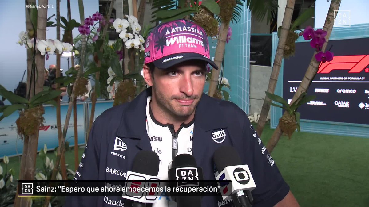 🗣️ Carlos Sainz: "Soy un poquito más optimista, era el coche que teníamos que haber llevado a la primera carrera" #MiamiDAZNF1 🇺🇸