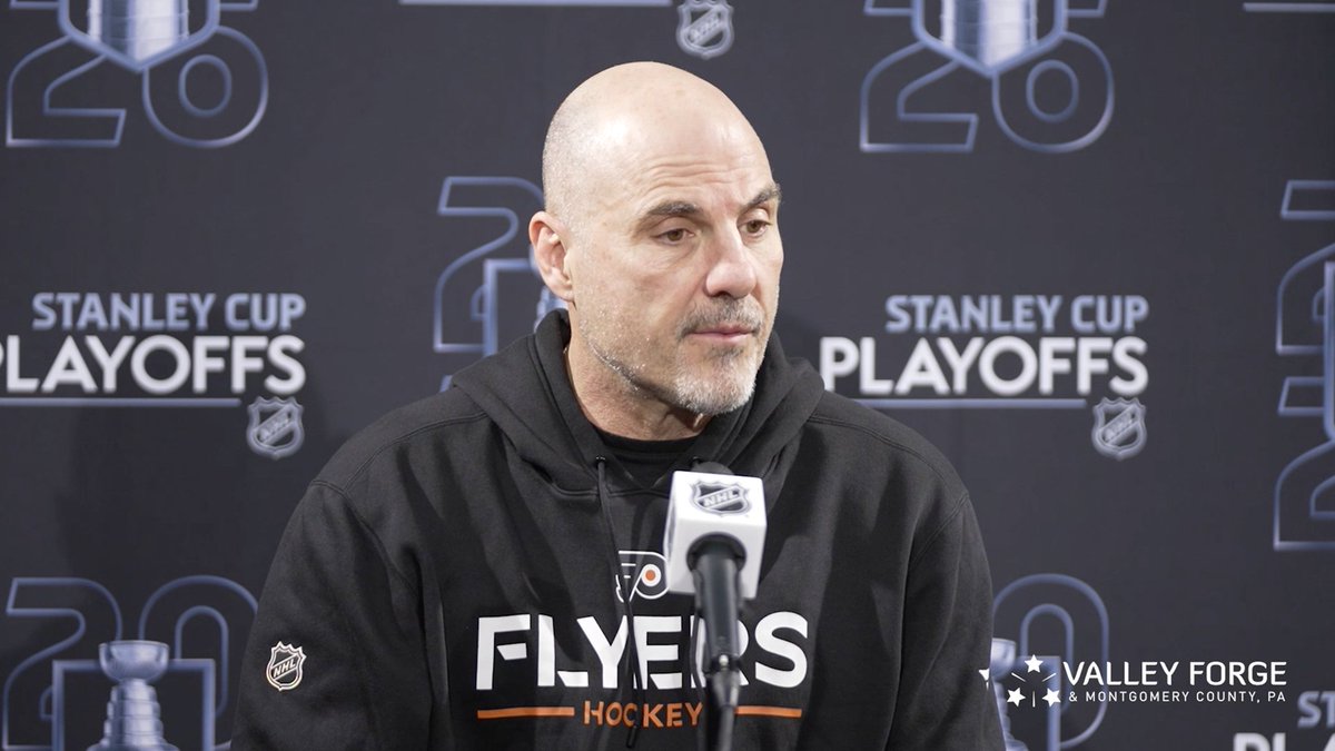 Head coach Rick Tocchet met with the media from Sunday's practice in Raleigh. #IgniteTheOrange