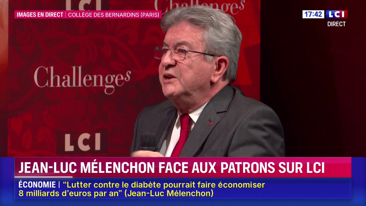 Qu’on aime ou pas, la solidité du bonhomme face aux patrons c’est quelque chose. #Melenchon2027