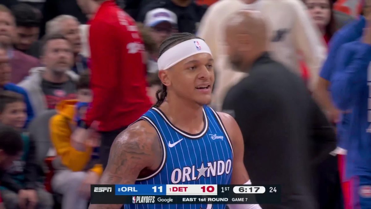 PAOLO 3-3 FROM DEEP TO START GAME 7 IN DETROIT 🎯 Watch now on ABC and the ESPN App 🍿