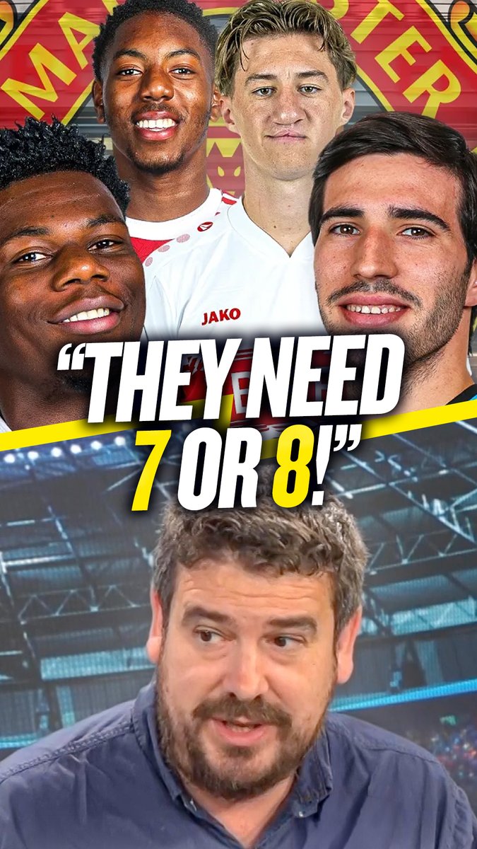 👹 "I think they need 7 or 8!" 👀 "It's another massive summer!" Alex Crook urges Manchester United to make 7 or 8 signings this summer!