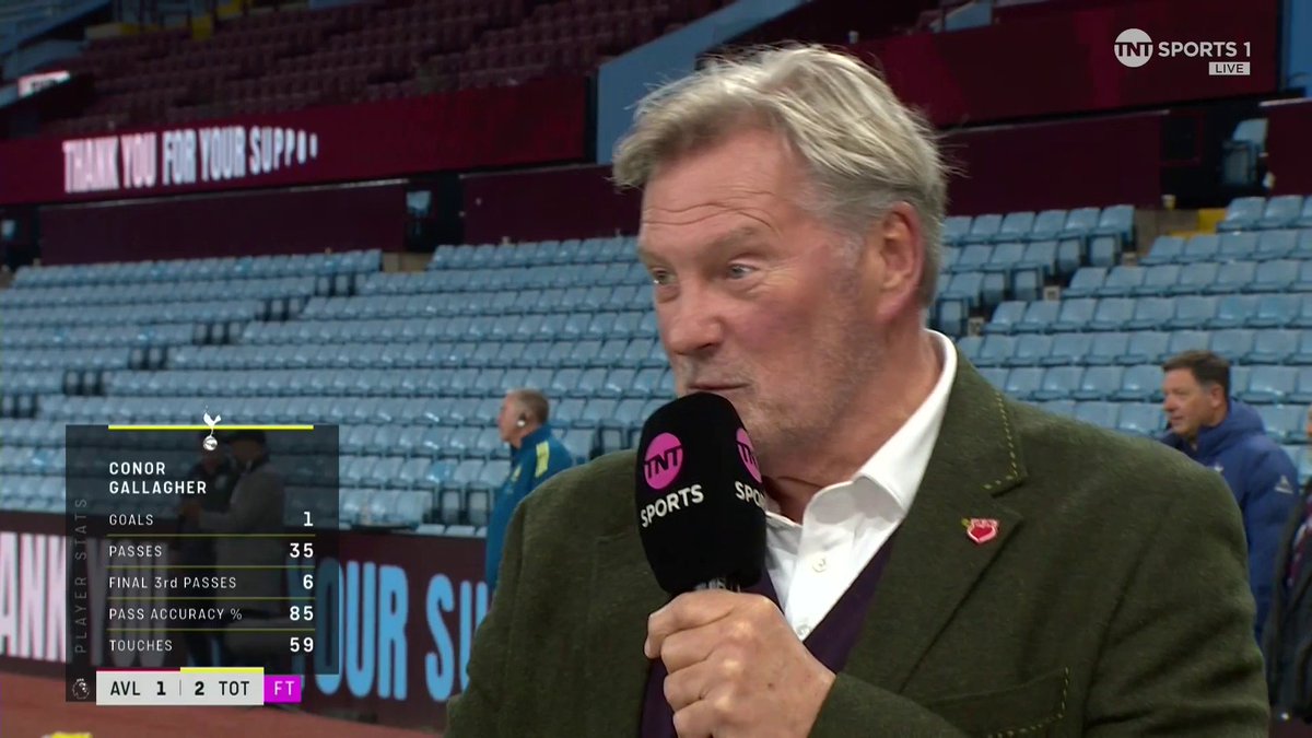 “He can use the ball really well, but his closing down and work rate set the tone for the rest of the team.” 👏 Glenn Hoddle on Conor Gallagher’s Player of the Match performance today. 📺 Watch live on TNT Sports and HBO Max.