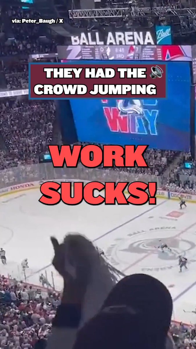 The Avs should've kept this tradition going 💔 "All the Small Things" in unison #StanleyCup | #GoAvsGo