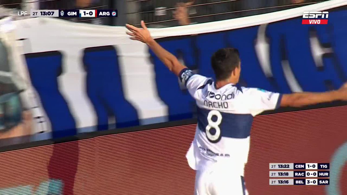 🔥🇦🇷 NACHO FERNÁNDEZ PARA EL 2-0 DE GIMNASIA ANTE ARGENTINOS JUNIORS.