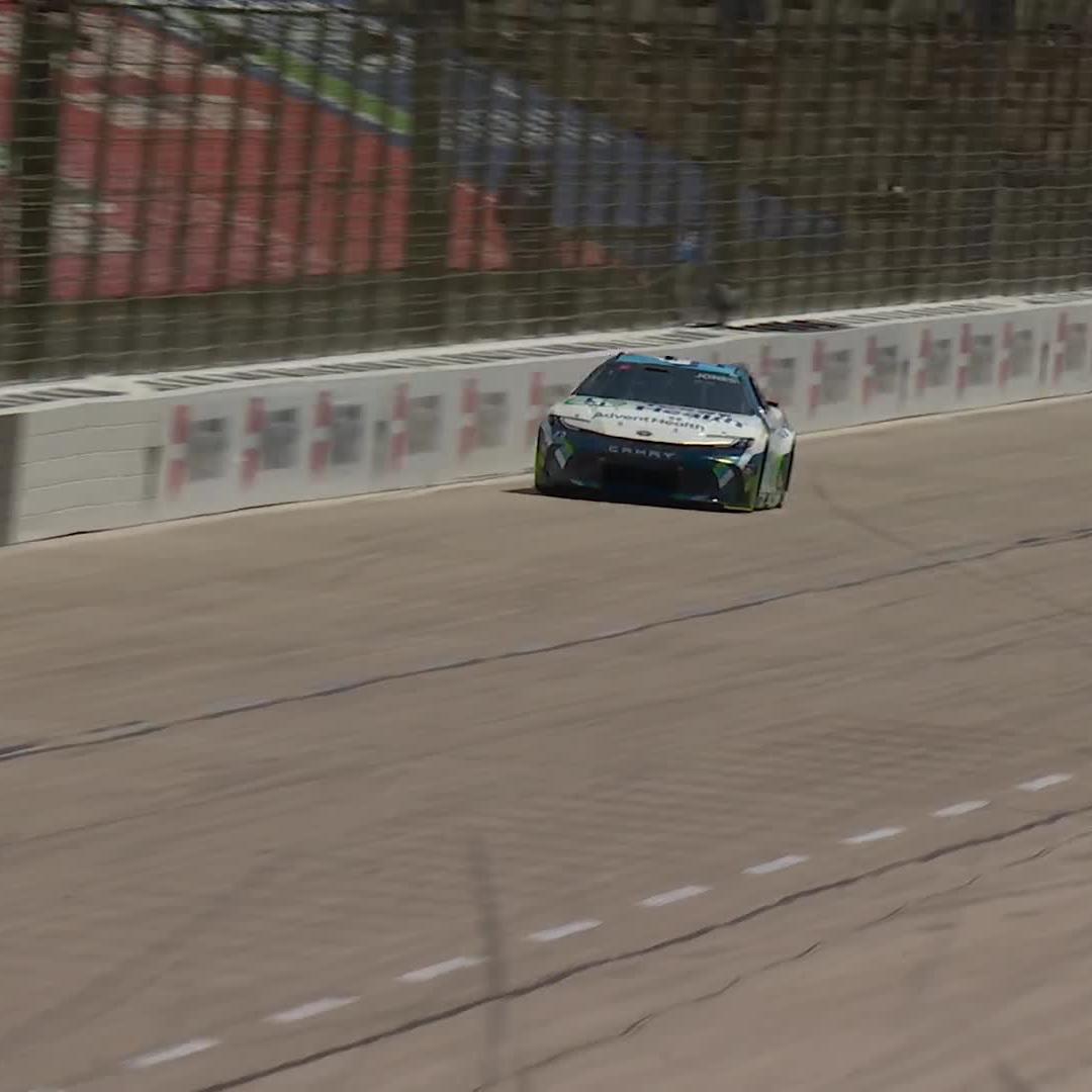 This is his first stage victory in the NASCAR Cup Series! Erik Jones wins Stage 1 at Texas Motor Speedway.