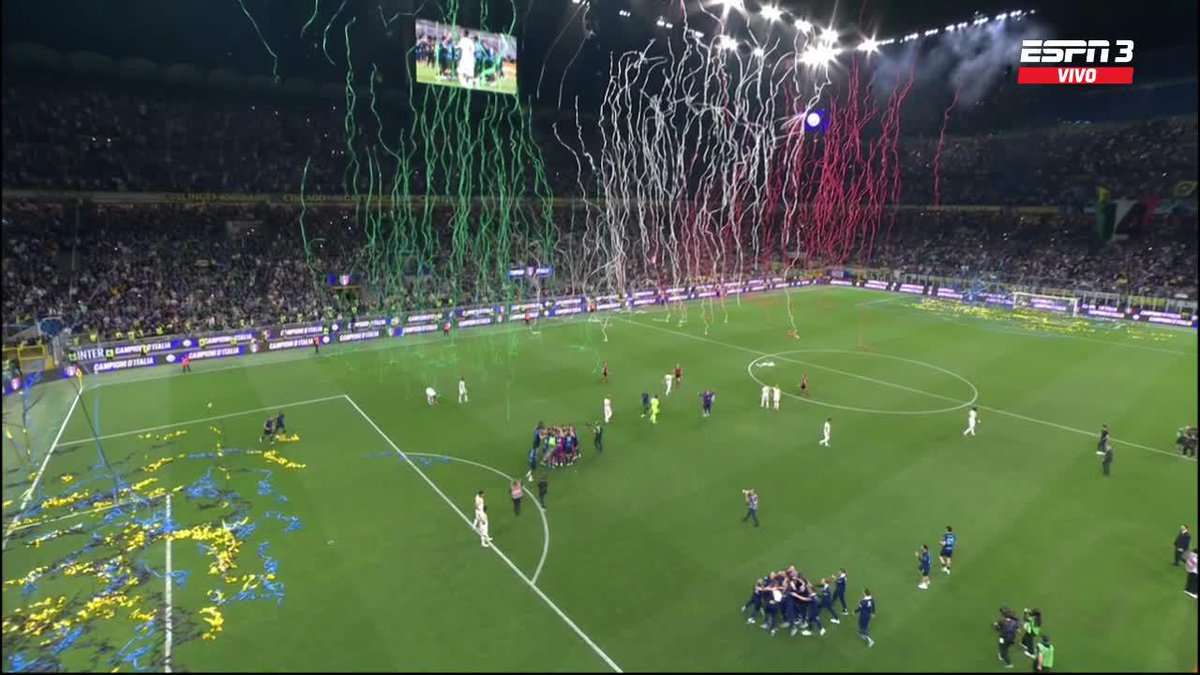 ¡¡EL CALCIO SE TIÑE DE NEROAZZURRO!! INTER ES EL CAMPEÓN DE LA TEMPORADA 2025-2026 DE LA #SERIEAxESPN. 📺 Mirá la #SerieA por #DisneyPlus Plan Premium