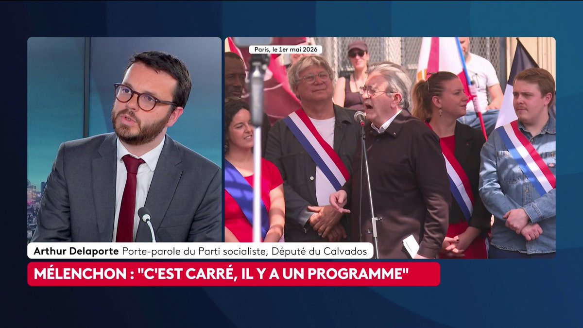 🔴 Gauche : "La candidature de Jean-Luc Mélenchon est une impasse car il est, sans doute, la personnalité la plus détestée à gauche, et impose de construire un rassemblement du reste de la gauche", affirme Arthur Delaporte, député PS du Calvados. #Le23hWeekEnd #canal16
