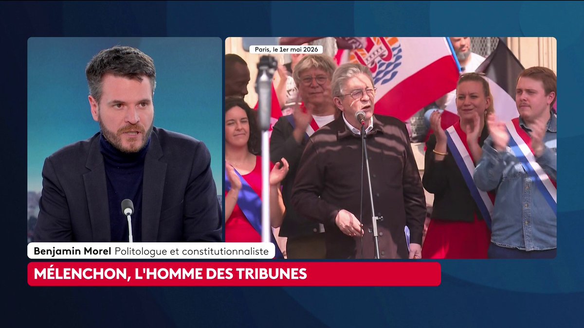 🔴 "La mémoire électorale est de six mois, beaucoup d’électeurs oublient les signaux contradictoires avant une élection. Jean-Luc Mélenchon reste un stratège capable de faire oublier ses polémiques", note Benjamin Morel, politologue et constitutionnaliste. #Le23hWeekEnd #canal16