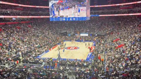 Hey-hey-hey, gooooodbyeeeeee #pistons fans bid farewell to the Magic in Game 7