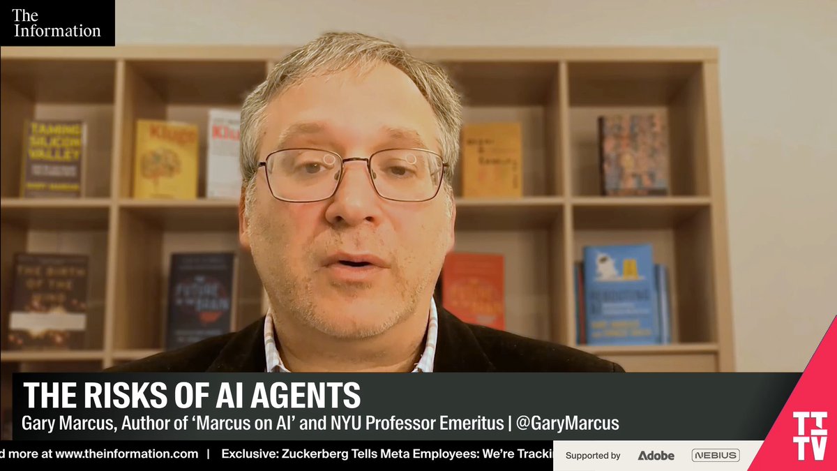 Accidental nuclear war is a potential consequence of hooking up unreliable AI to power grids and weapon systems, warns Author Gary Marcus: "I can see all kinds of scenarios where we get escalations of war out of using unreliable systems without enough oversight and so forth".