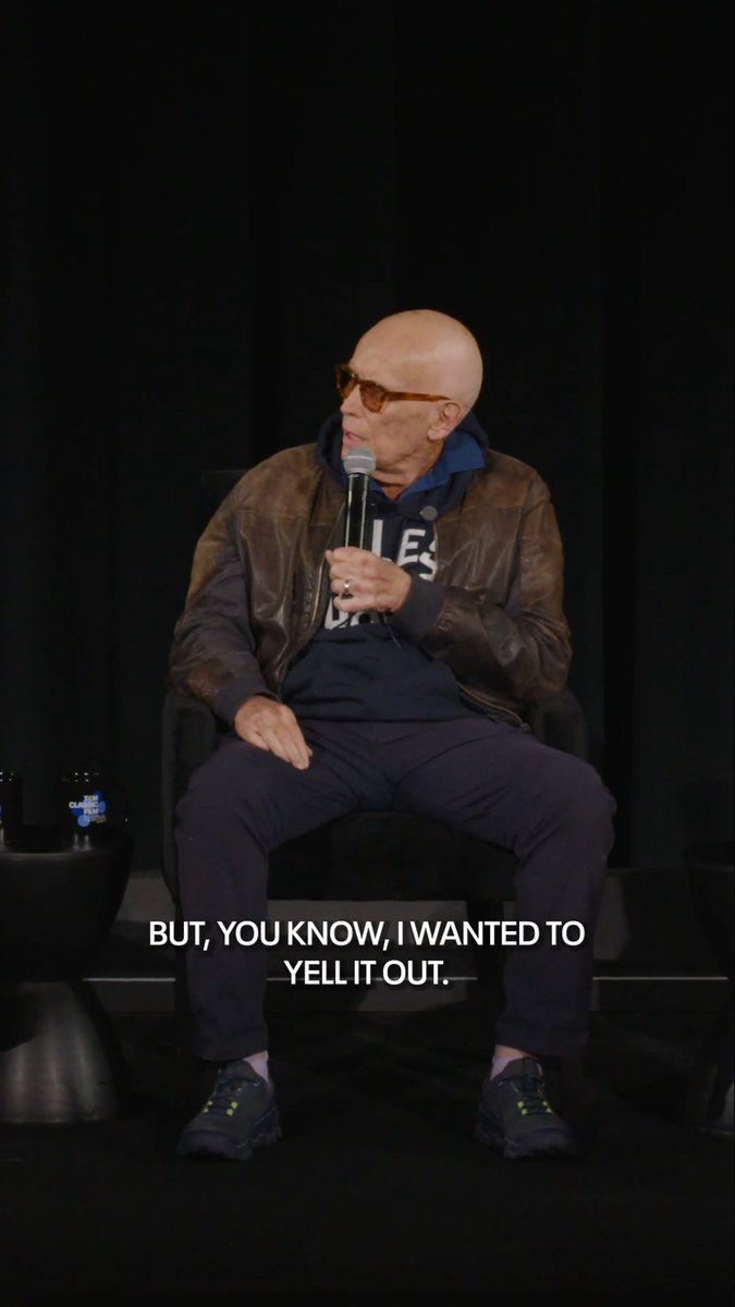 Actor @drpeterweller explains the direction Paul Verhoeven gave him when it came to filming the iconic homecoming scene in ROBOCOP. Weller reunited with Paul McCrane and Kurtwood Smith at a screening during the 17th annual TCM Classic Film Festival. #TCMFF
