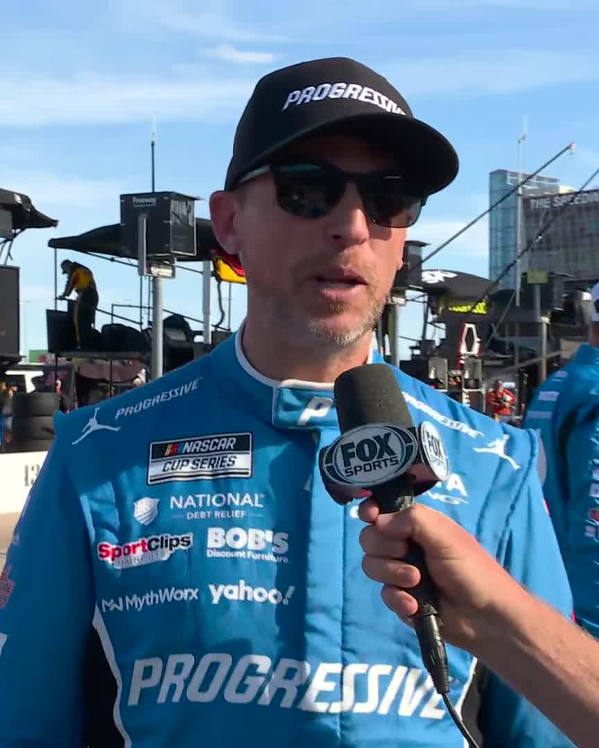"I thought I was gonna get there." Denny Hamlin (P2) finishes top two for the third time in seven races.
