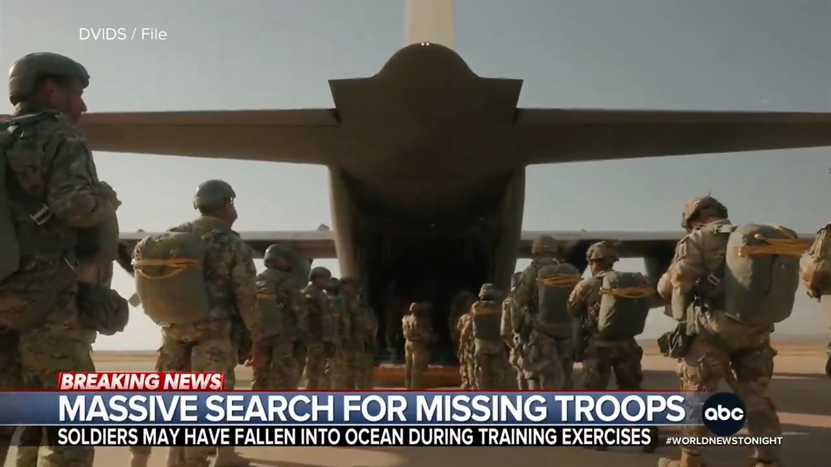 A massive search for two U.S. service members who went missing during an annual military training exercise in Morocco. A U.S. official told ABC News that both soldiers were on a hike and believed to have fallen from a cliff. Lama Hasan has more.