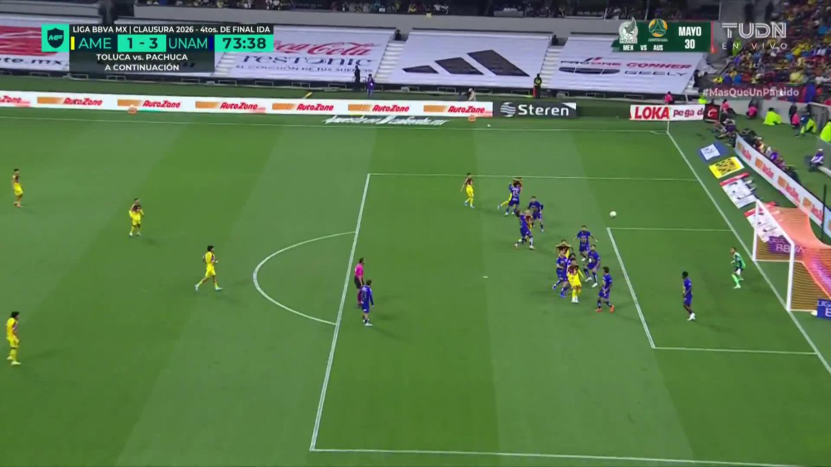 ¡PENAL PARA EL AMÉRICA! CARRASQUILLA SE EQUIVOCA 😱 Carrasquilla sujeta a Dourado en el área y se marca la pena máxima #MasQueUnPartido