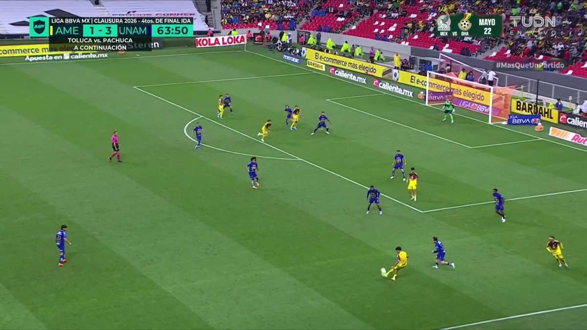 ¡HENRY LA BOMBA MARTÍN! ¡GOOOL DEL AMÉRICA!💣⚽ Henry Martín anota desde los once pasos. ¡Qué partidazo estamos viendo!
