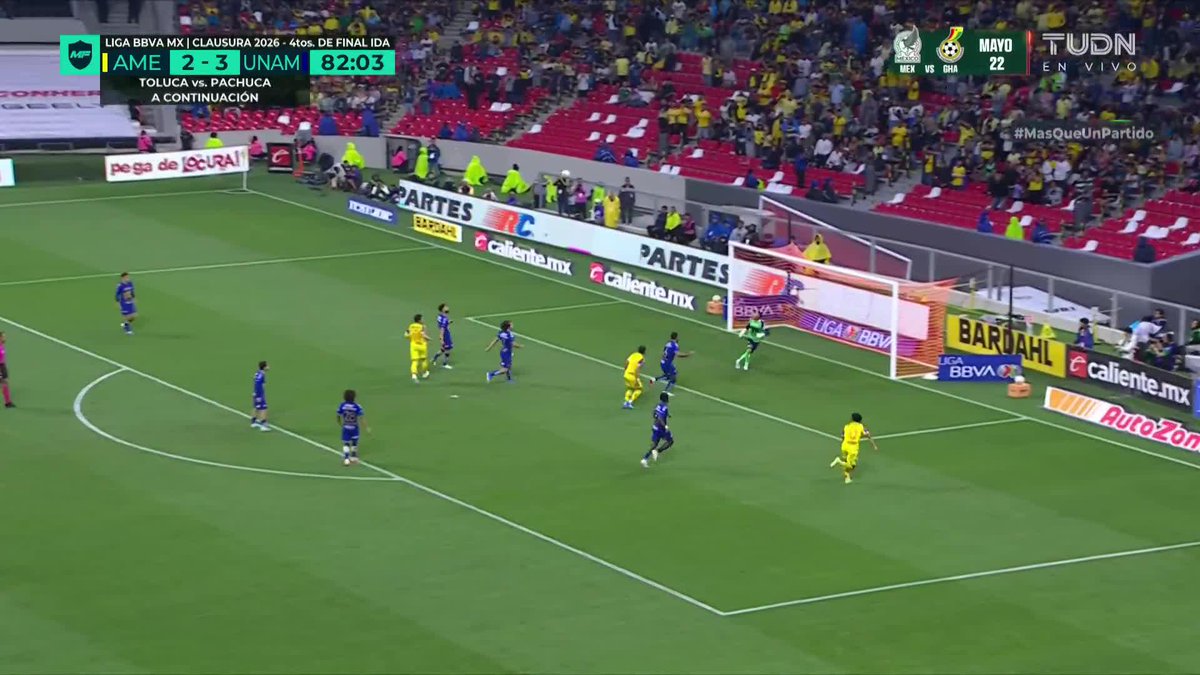 ¡OTRO PENAL PARA EL AMÉRICA! ¡GOOOOL DE ZENDEJAS DESDE LOS ONCE PASOS! 🔥⚽ Terrible error de Pumas en el área. Zendejas anota desde el manchon penal #MasQueUnPartido