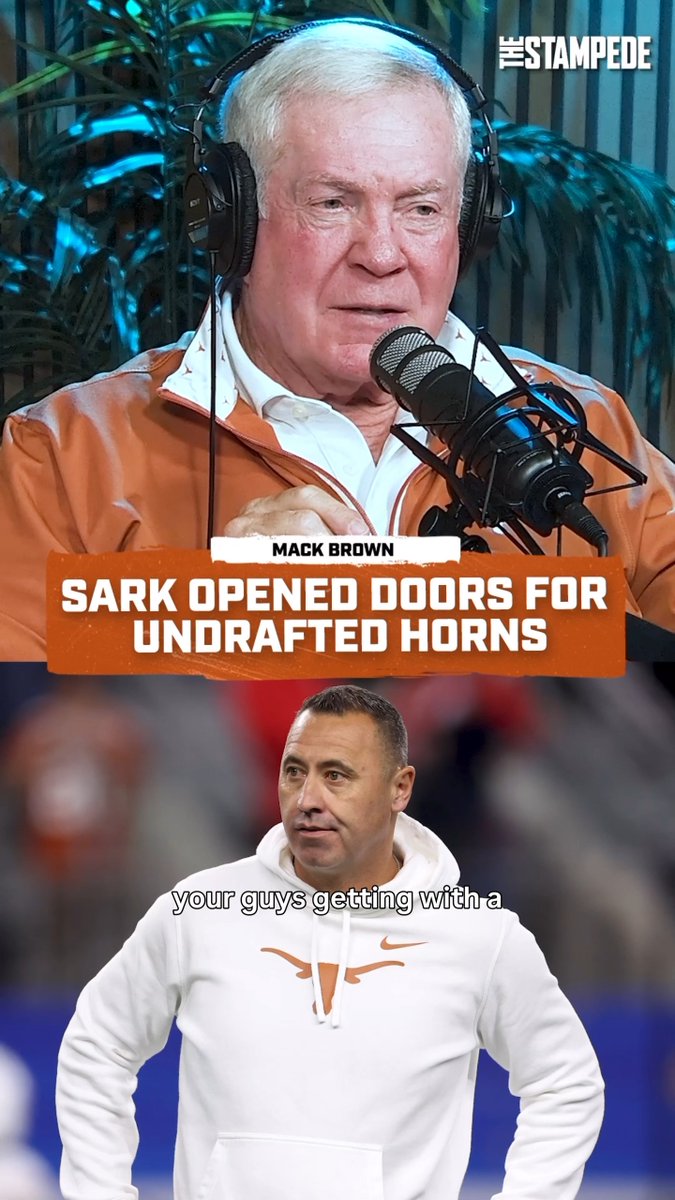 .Mack Brown credits Steve Sarkisian and his staff for the number of Longhorns who signed with NFL teams after going undrafted. That's how you take care of your players. #hookem